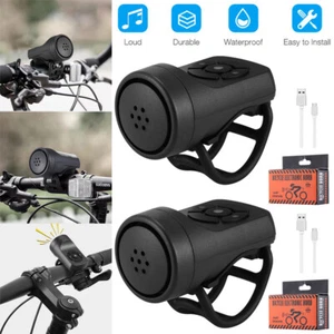 Bike Electronic Loud Horn 120 DB Warning Safety Electric Bicycle Handlebar Bell - Picture 1 of 12