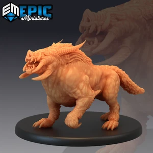 6K Resin 32mm Epic Miniatures Arctic Boar (Large) for D&D, Role-Play - Picture 1 of 1