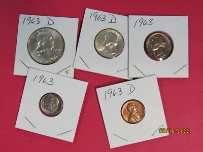 1963 US MINT SET "SILVER" (5) - Image 1 of 2