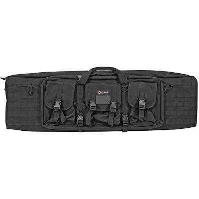GPS Tactical Double Rifle Case 42" Black 600 Denier Polyester  GPS-DRC42 - Image 1 of 2