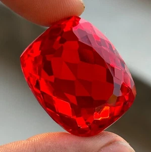 92 + Ctcertified Natural Naranja Ópalo de Fuego Corte Esmeralda Mexican Suelto - Picture 1 of 12