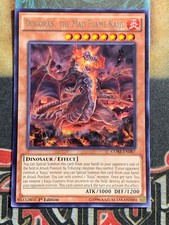 Yugioh Dogoran, The Mad Flame Kaiju CORE-EN087 Rare 1st Edition