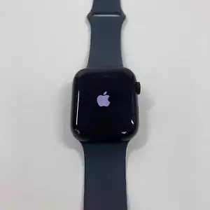 Factory Unlocked Apple Watch Series 9 45MM Blue Aluminum Black Sport Band A2984 - Picture 1 of 4