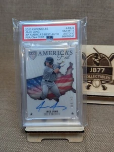 2023 Panini Chronicles America’s Best Jace Jung Auto 75/150 Tigers PSA 8 AUTO 10 - Picture 1 of 2