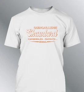 tee shirt Quincaillerie Chaudard film 7eme Compagnie Pierre Mondy chef vintage - Imagen 1 de 7