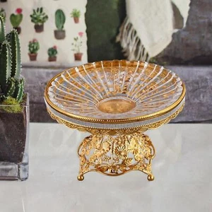 Pedestal Fruit Plate Snack Candy Plate Multipurpose Decorative Specialty Plate - Picture 1 of 5