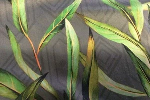 SLIM LEAVES  Pattern Upholstery / Furnishing  velvet - 140  cms - 330 gsm CLEARA - Picture 1 of 8