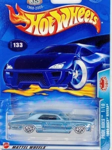 2003 Hot Wheels 133 Pride Rides 1/10 1964 BUICK RIVIERA Blue Chrome 5Y Spoke - Picture 1 of 3