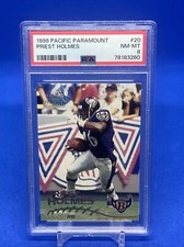 1998 Priest Holmes Pacific Paramount PSA 8 RC Rookie Chiefs / Ravens Legend