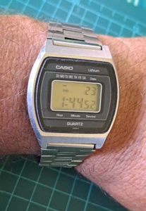 Rare Vintage (1980) Casio B812 Module 58 LCD Watch Japan *Working Full Good Cond - Imagen 1 de 8