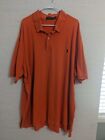 Polo Ralph Lauren Mens 4Xlt Polo Shirt Orange Tall Short Sleeve