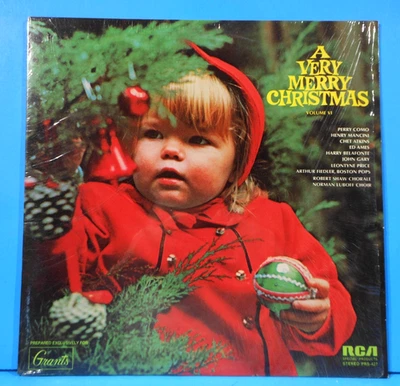 VARIOUS A VERY MERRY CHRISTMAS VOL VI LP 1970  SHRINK GREAT CONDITION VG+/VG++!! - Image 1 of 4