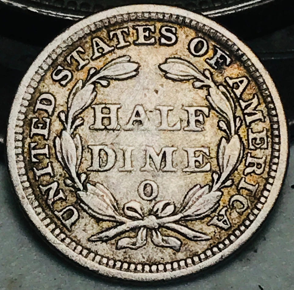 1858 O Seated Liberty Half Dime 5C Ungraded 90% Silver US Coin CC28298 - Image 1 of 4