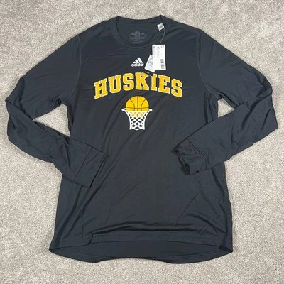 Adidas Mens Medium Black Washington Huskies Aeroready Sports Creator T-Shirt NWT - Image 1 of 4