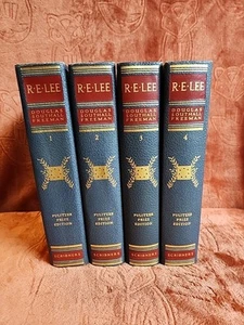 Volumes 1-4 Of Robert E. Lee Biography. 1935/36 Pulitzer Prize Editions. HC - Imagen 1 de 10