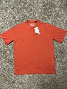 Cutter & Buck CBDryTec Golf Polo Shirt Orange Men’s Large L NWT - Picture 1 of 9