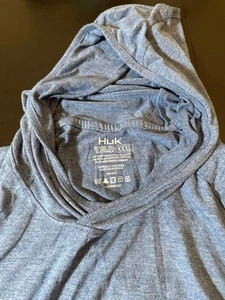 Huk Shirt 3XL Blue Performance Fishing Water Camo Long Sleeve Quick Dry Outdoors - Picture 1 of 2