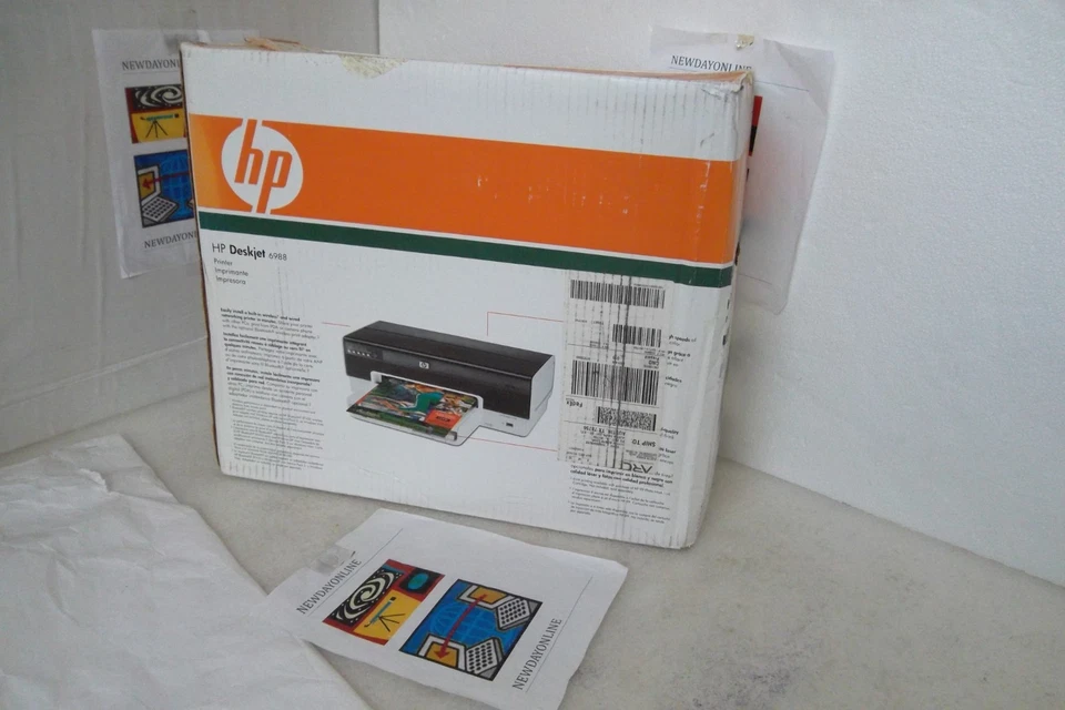 HP Deskjet 6988 Color Printer USB LAN Wireless 36 ppm 4800x1200 dpi CB055A NEW - Image 1 of 4
