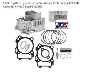 Big Bore Cylinder JE Piston Gasket Kit for Arctic Cat 400 Kawasaki KFX400,Suzuki - Bild 1 von 9