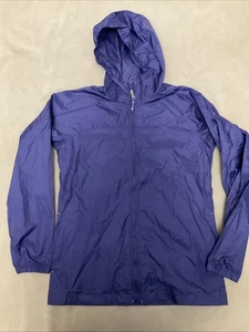 Lands End Kids Large 14 Windbreaker Jacket Full Zip Navy Blue - Picture 1 of 6