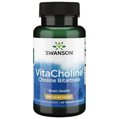 VitaCholin Cholin Bitartrat 300 mg 60 Veggie-Kapseln Swanson Health Products