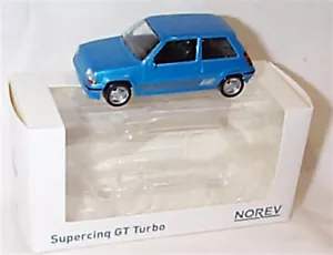 Renault 5 SuperCinq Gt turbo in Blue 1988 1-43 scale new in box Norev - Picture 1 of 4