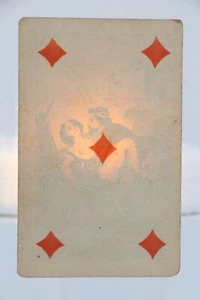 ANONYME Carte à jouer érotique à secret - Cinq de carreau EDITION ORIGINALE 1860 - Picture 1 of 1