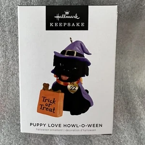 HALLMARK 2022 Halloween Puppy Love Howl-O-Ween Trick Or Treat Ornament - Picture 1 of 2