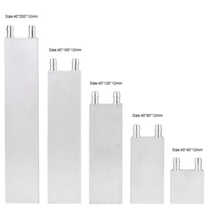 Aluminum CPU Radiator Water Cooling Block Liquid Water Cooler Heat Sink GHB - Afbeelding 1 van 19