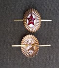 Kokarde Mützen Schirmmütze Schiffchen Pelzmütze Offizier UDSSR CCCP Sowjet Armee