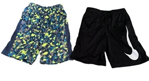 Nike basketball shorts Boys Size 6/7 Lot Of 2 Athletic Black Multicolor - Picture 1 of 6