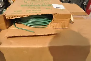 500 FEET 12 GAUGE COPPER WIRE GREEN SOLID OLD STOCK PVC - Picture 1 of 4