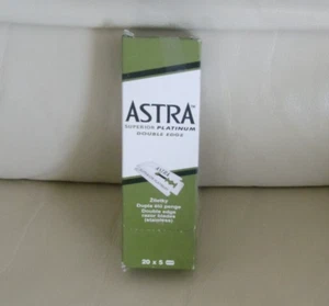ASTRA 100 Superior Platinum Double Edge Razor Blades (20 x 5) - Picture 1 of 2