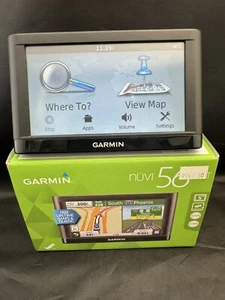 Garmin nüvi 56LMT GPS 5” Lifetime Maps & Traffic Bundle w/ Box, Cables, No Mount - Picture 1 of 8