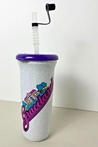 Elvis Presley Graceland Tumbler w/ Lid + Straw~1987~Ron Ashley~Water Bottle~22oz - Picture 1 of 5