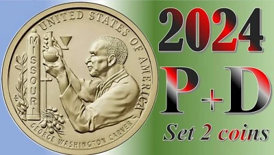 2024 P &D  American Innovation $1  Dollar  Missouri - US Mint - UNC  Set 2 coins - Image 1 of 4