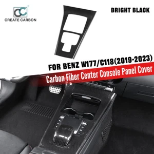 Cubierta de panel de consola central de fibra de carbono seca para Benz W177/C118 2019+ (LHD) - Imagen 1 de 8