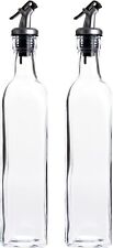 Juvale Olive Oil & Vinegar Dispenser Bottles Lever Release Pourer 2-Pack 500 ml