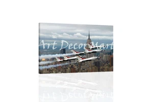 F-16_Fighting_Falcons_above_New - - CANVAS OR PRINT WALL ART - Picture 1 of 2