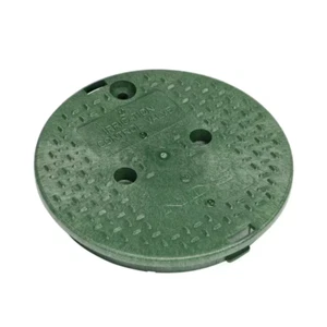 10 In. round Standard Series Valve Box Cover, Green ICV - Picture 1 of 5