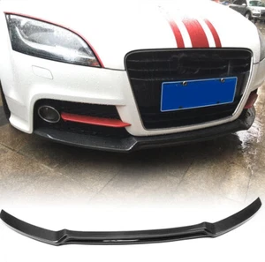REAL CARBON Front Bumper Lip Spoiler For Audi TT 8J MK2 13-14 TTS 2-Door 2008-13 - Picture 1 of 13