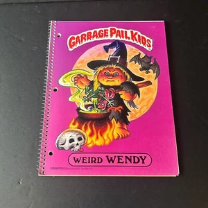 1985 TOPPS GARBAGE PAIL KIDS THEME NOTEBOOK WEIRD WENDY 3-HOLE SPIRAL - Bild 1 von 3