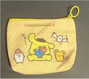 NEW- No Tags Sanrio Hello Kitty Yellow Zipper Change Coin Purse - Pompompurin - Picture 1 of 2