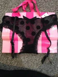 Panty nero see thru nero con CINTURA DA GIARDINO taglia M GRTS con etichette non VS - Foto 1 di 5