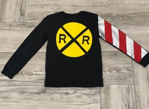 Cat & Jack Railroad RR Sweatshirt Size Medium 8-10 Crew neck Unisex Kids - Picture 1 of 5
