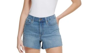 Pantalones cortos de mezclilla CALVIN KLEIN JEANS High-Rise Cut Med Blue B4HP - Imagen 1 de 6