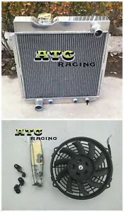Radiador de 3 filas + ventilador para motor Ford Mustang V8 5,0 L 1964-1966 66 1965 64 - Imagen 1 de 7