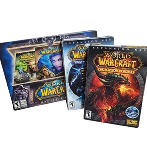 Lote de 3 World of Warcraft PC Cofre de Batalla Cataclismo Ira Rey Expansión Juego - Imagen 1 de 16