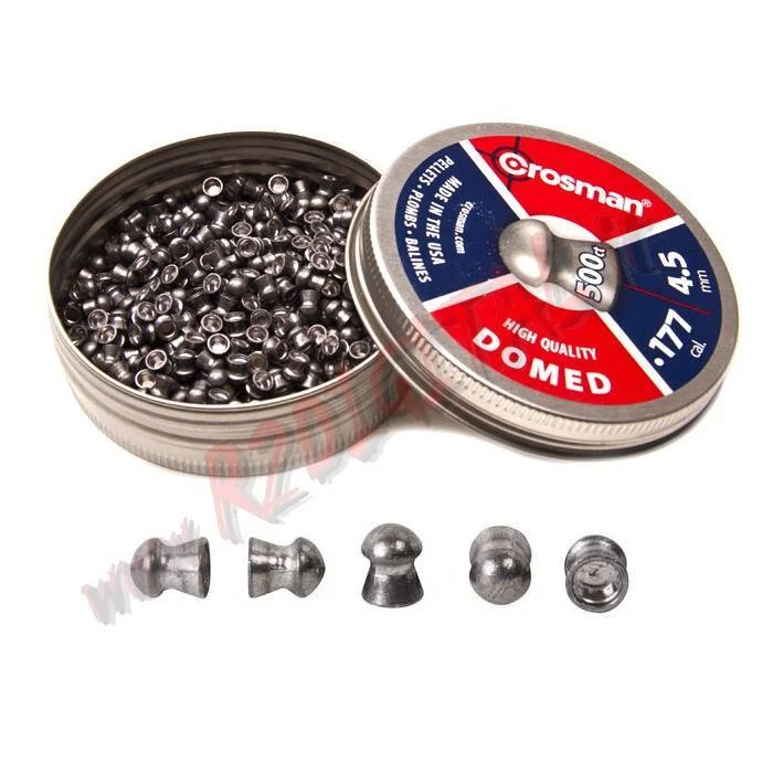 PIOMBINI CROSMAN DOMED DIABOLO CAL 4.5 TESTA TONDA 500 Pz PALLINI ARIA COMPRESSA