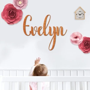Personalisiertes Kinderzimmerdekor, Kinderzimmer Wanddekor, Baby Namensschilder für Kinderzimmer - Bild 1 von 6